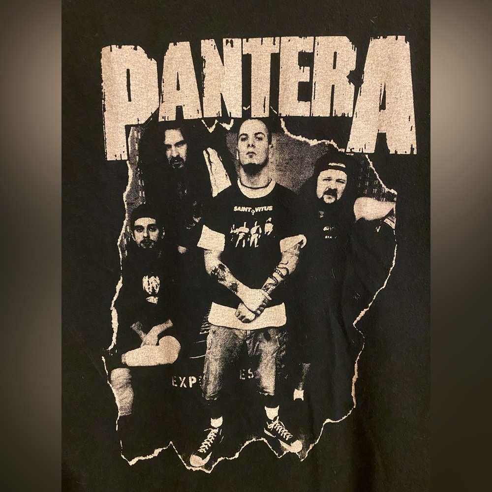Rare! Vintage 90’s Double Sided Pantera Rock Band T-Shirt Size Large